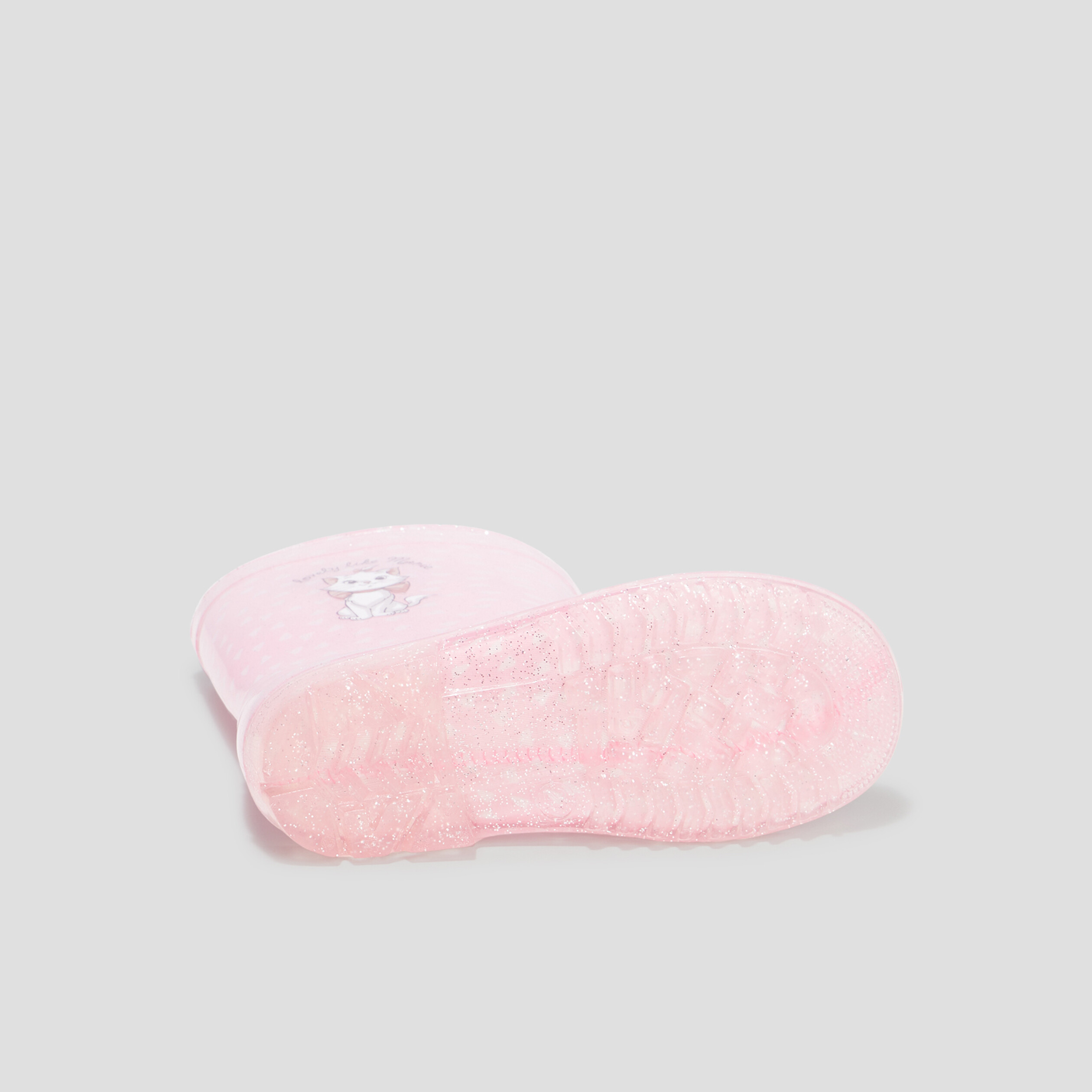Bottes de pluie à paillettes Aristochats rose fille | La Halle