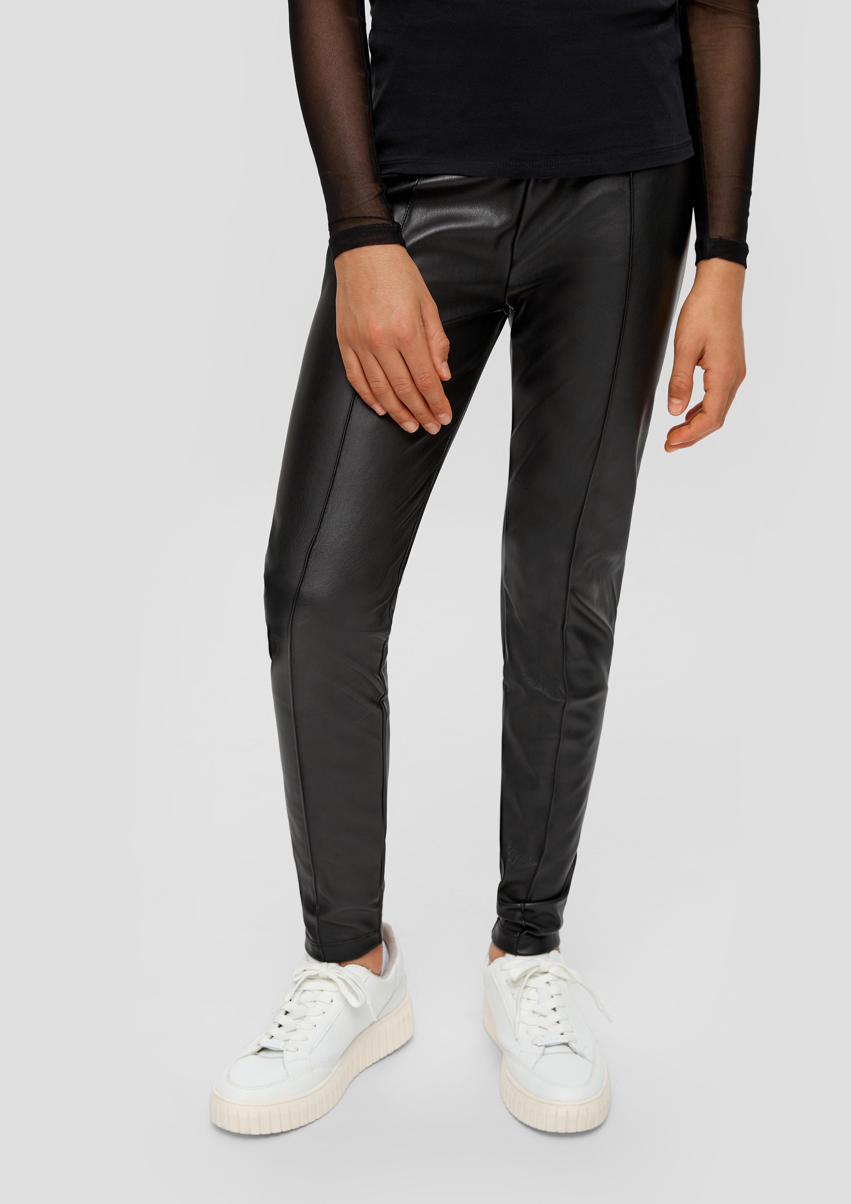 Slim: Leggings in Lederoptik  2138419-9999