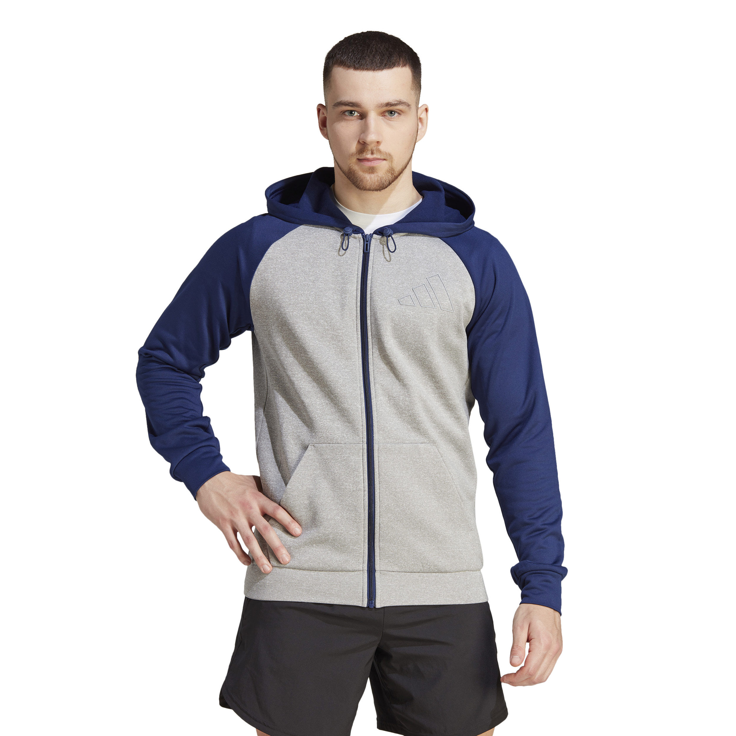 GG Big Logo Sweatjacke Herren - Grau, Dunkelblau