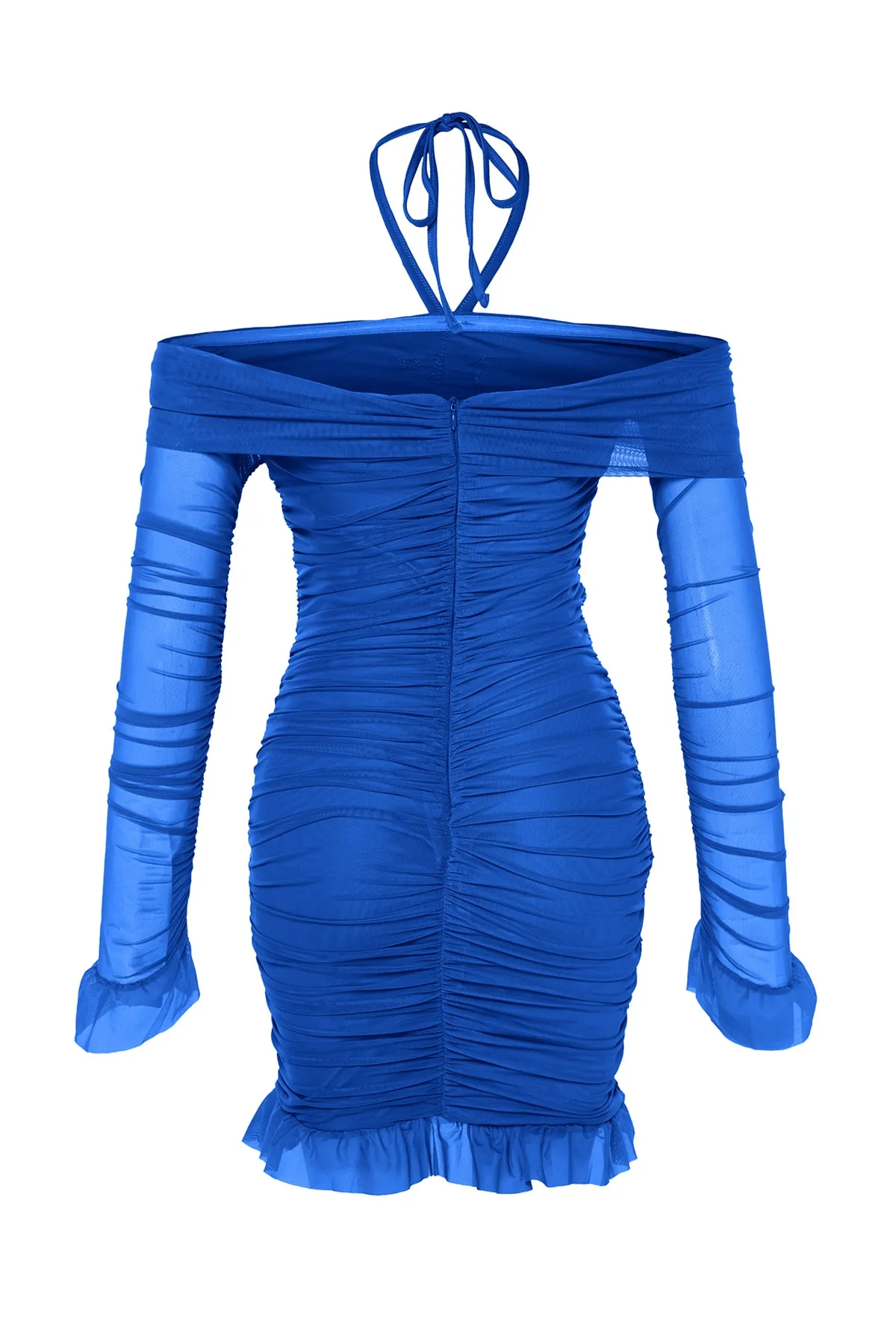 Trendyol Collection  Saks Tailliertes, gefüttertes Abendkleid aus Tüll TPRSS23EL00309