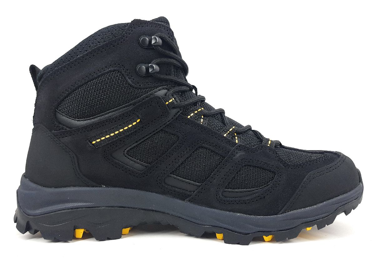 Jack Wolfskin Vojo 3 Texapore Mid M 4042461-6055 Schwarz lack/burly yellow X