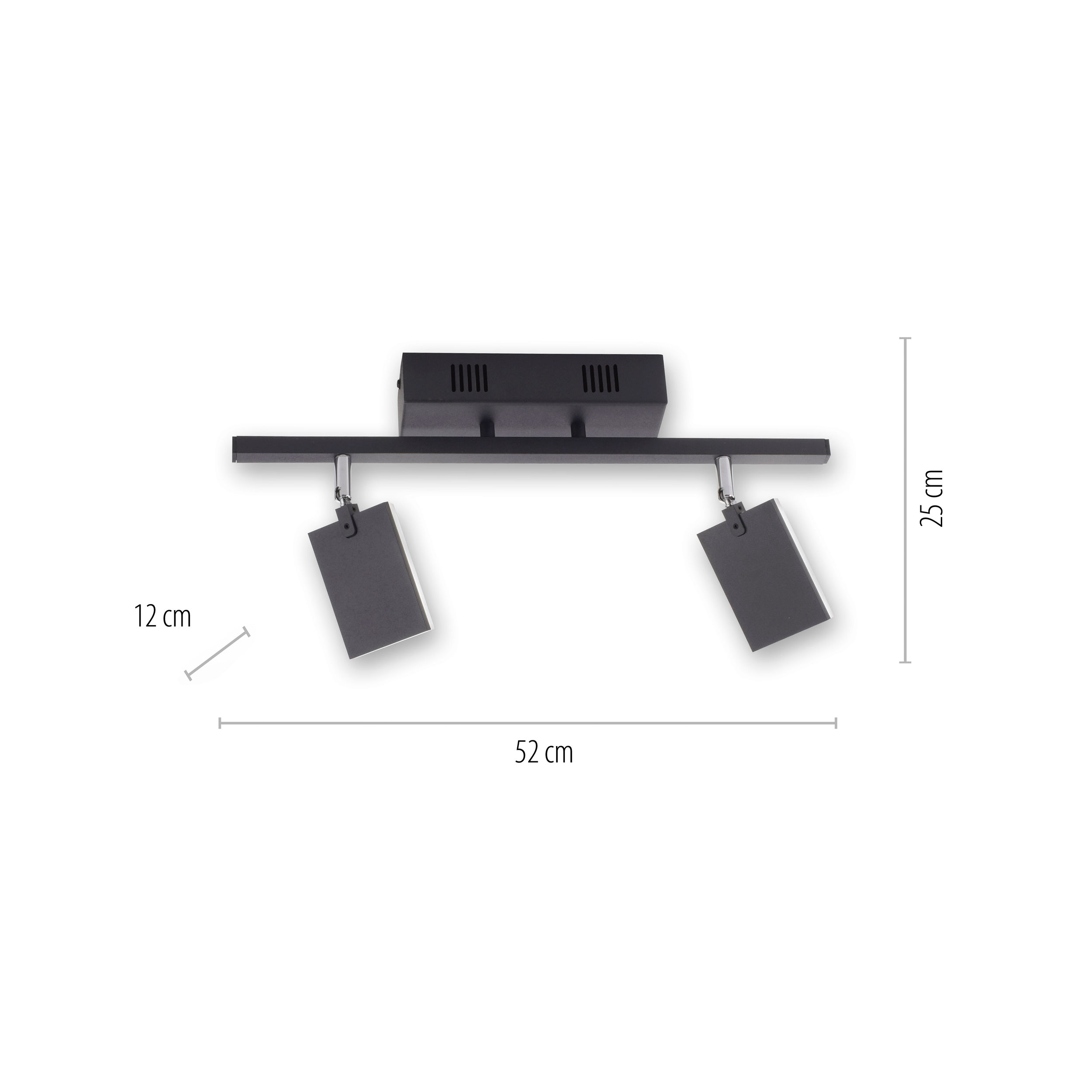 PURELED-Deckenleuchte 2flg