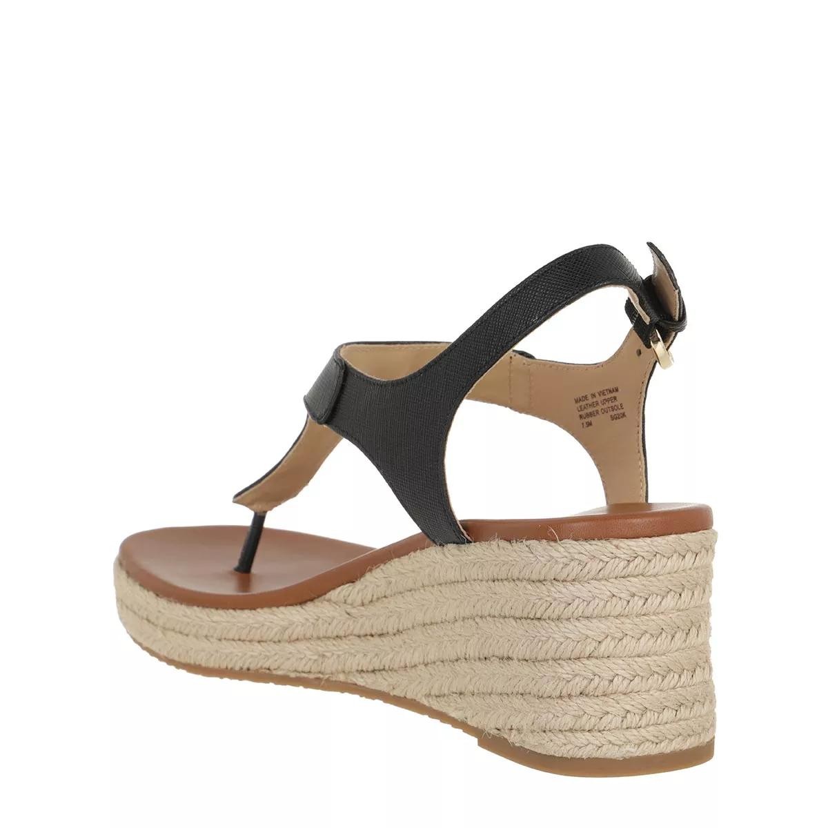 MICHAEL KORS Keilsandalen schwarz Espadrille