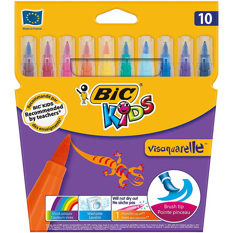 BIC Tusj 10-pk Kids Visa Aquarell BIC