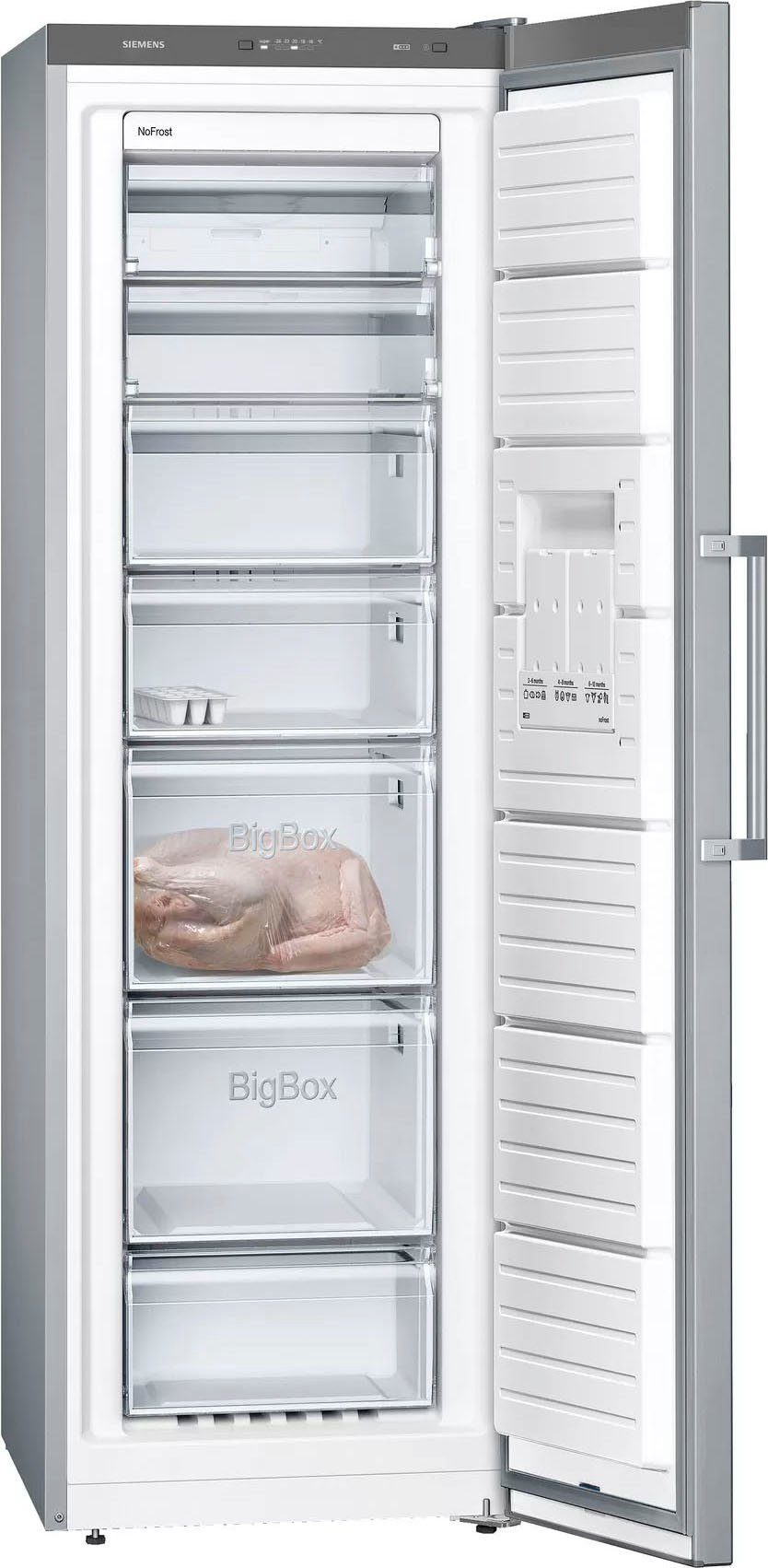 SIEMENS Gefrierschrank iQ300 GS36NVIFV, 186 cm hoch, 60 cm breit