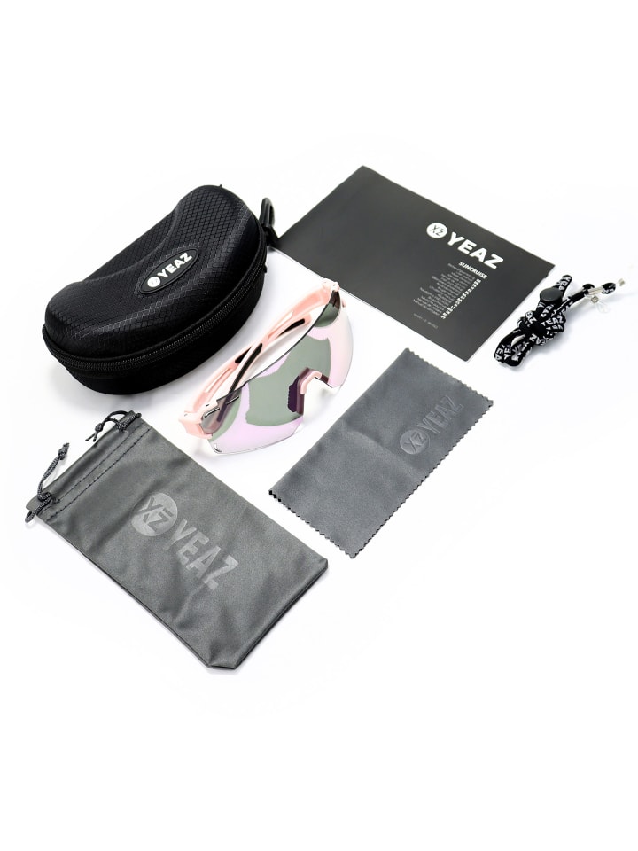 YEAZ SUNCRUISE Sport-Sonnenbrille Grün in pink / lila günstig kaufen onesize