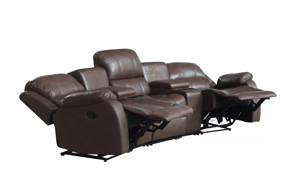 Happy Home Happy Home Home-Cinema 3-Sitzer Polstergarnitur braun