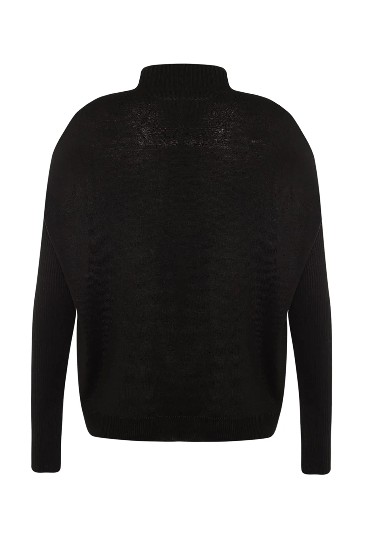 Trendyol Collection  Schwarzer Strickpullover mit Fenster/Cut-Out TWOAW20FV0064