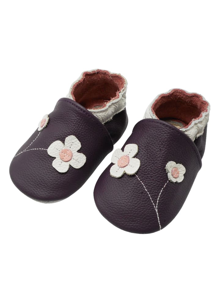 Yalion Leder-Krabbelschuhe 