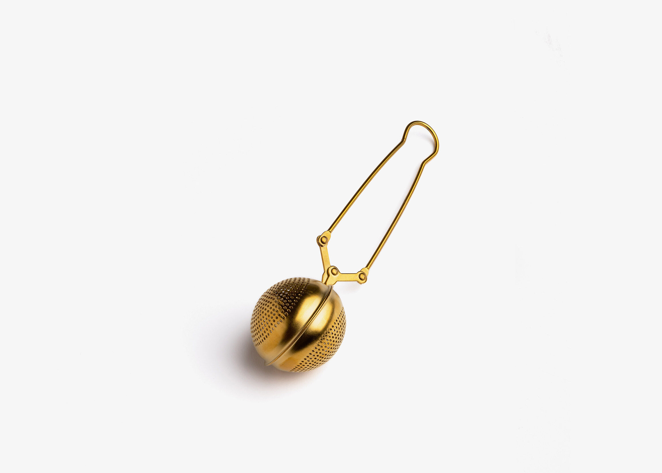 Cuillère infuseur boule pince inox perforé