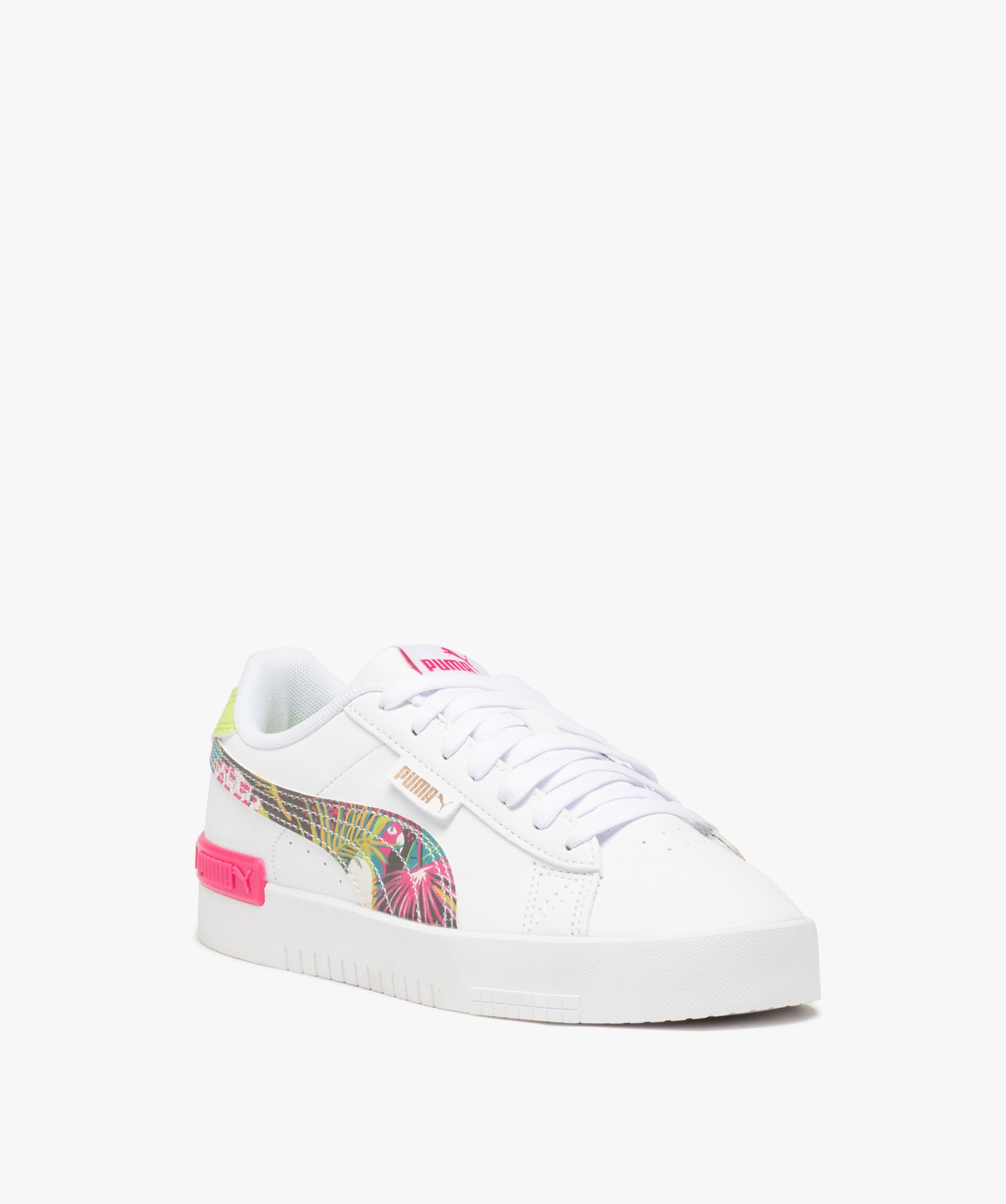 Baskets fille à lacets avec détail tropiques - Puma blanc | GEMO