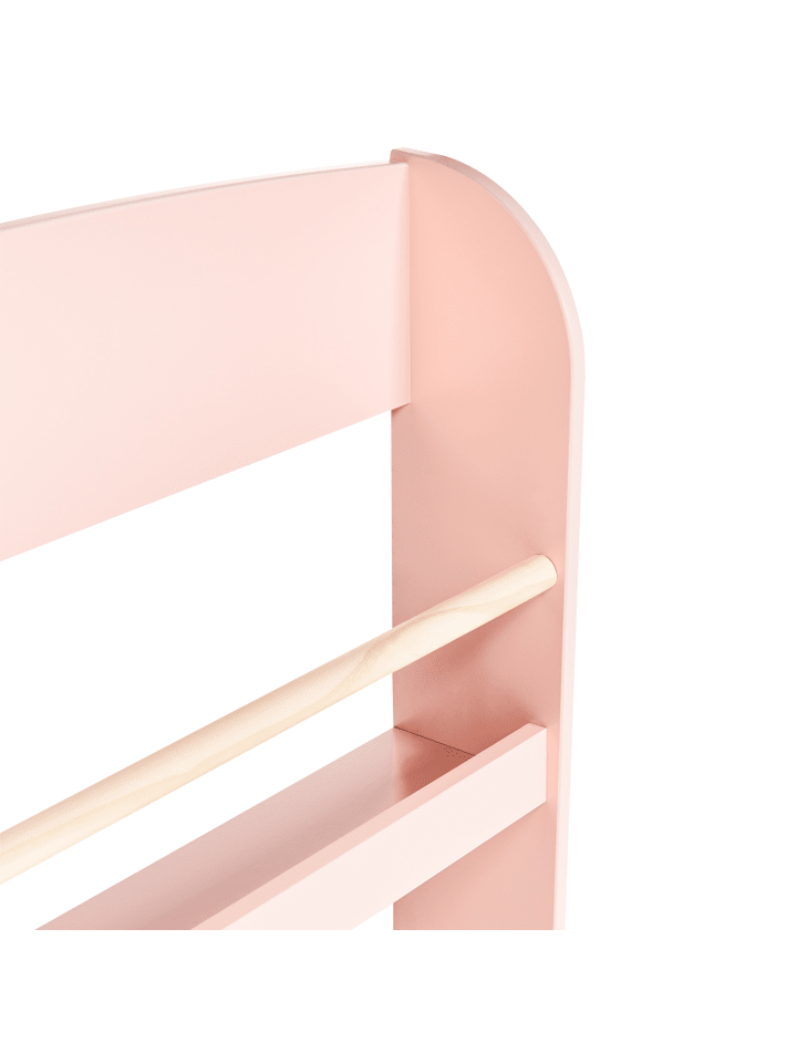 Beliani Bücherregal LILOET in Rosa/Heller Holzfarbton - (W) 60 x (H) 100 x (L) 12 cm günstig kaufen onesize