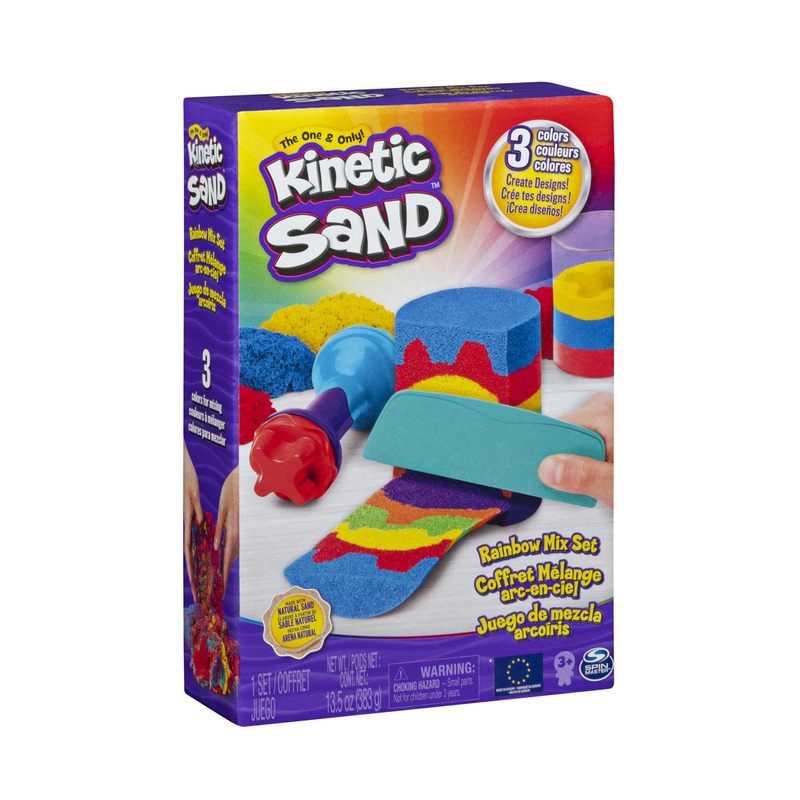 Coffret Arc-en-ciel et 6 accessoires Kinetic Sand