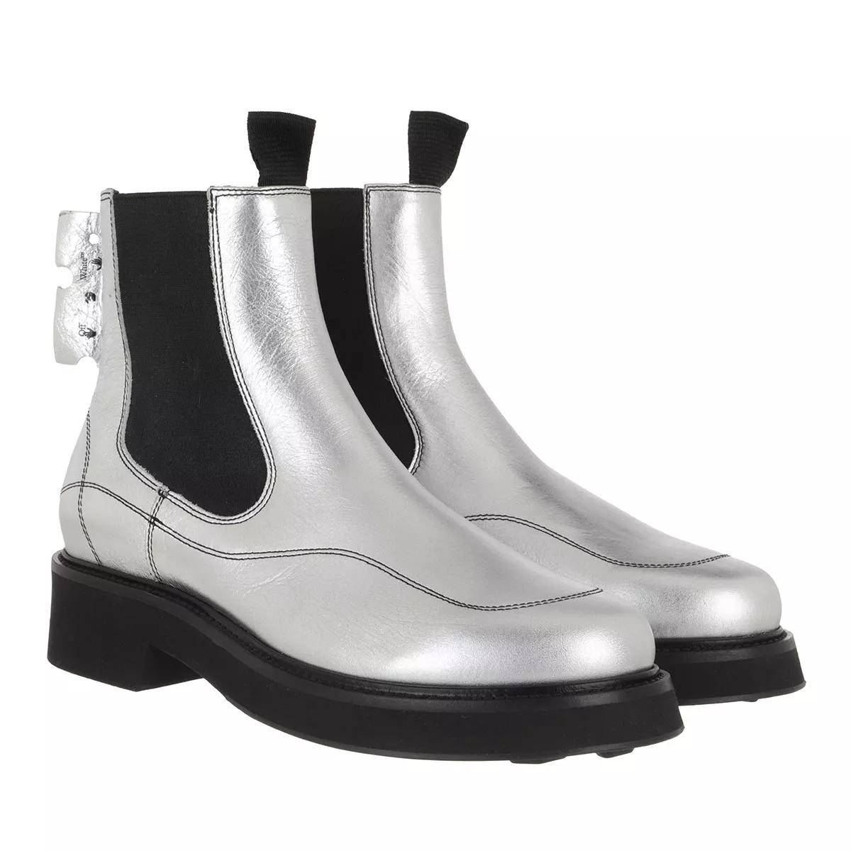 OFF-WHITE Stiefeletten silber Chelsea Boot