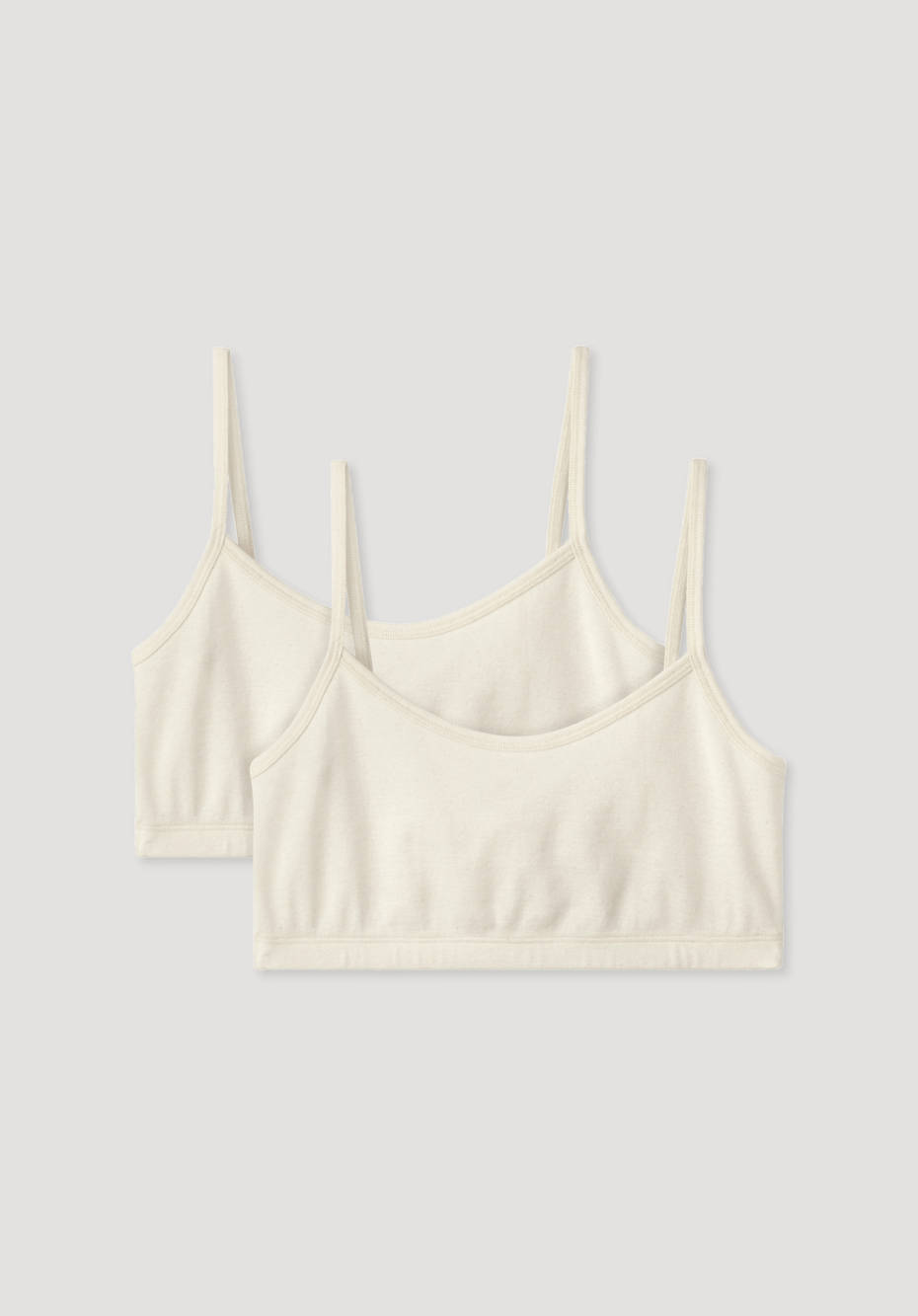 Bustier im 2-er Pack aus reiner Bio-Baumwolle