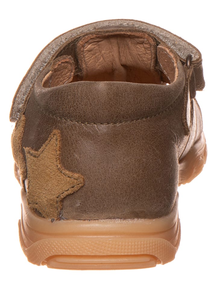 POM POM Leder-Halbsandalen in Braun günstig kaufen