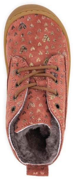 Develab ~ MidCut Schnürschuh Winter ~ Pink Hearts
