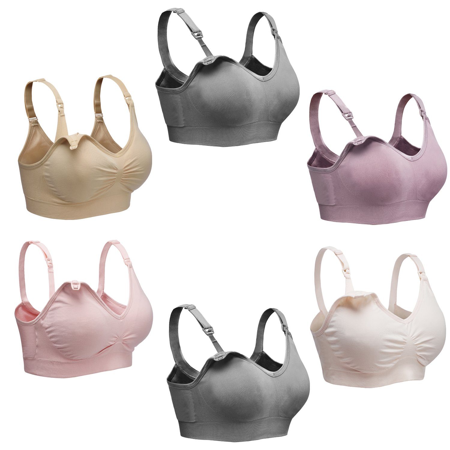 Libella Set: Still-BH 3710-3er (3er-Pack) Schwangerschafts-BH ohne Bügel Gepolsterte Cups Entfernbar