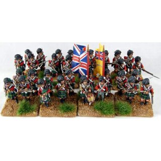 28mm British Napoleonic Highlander Centre Companies