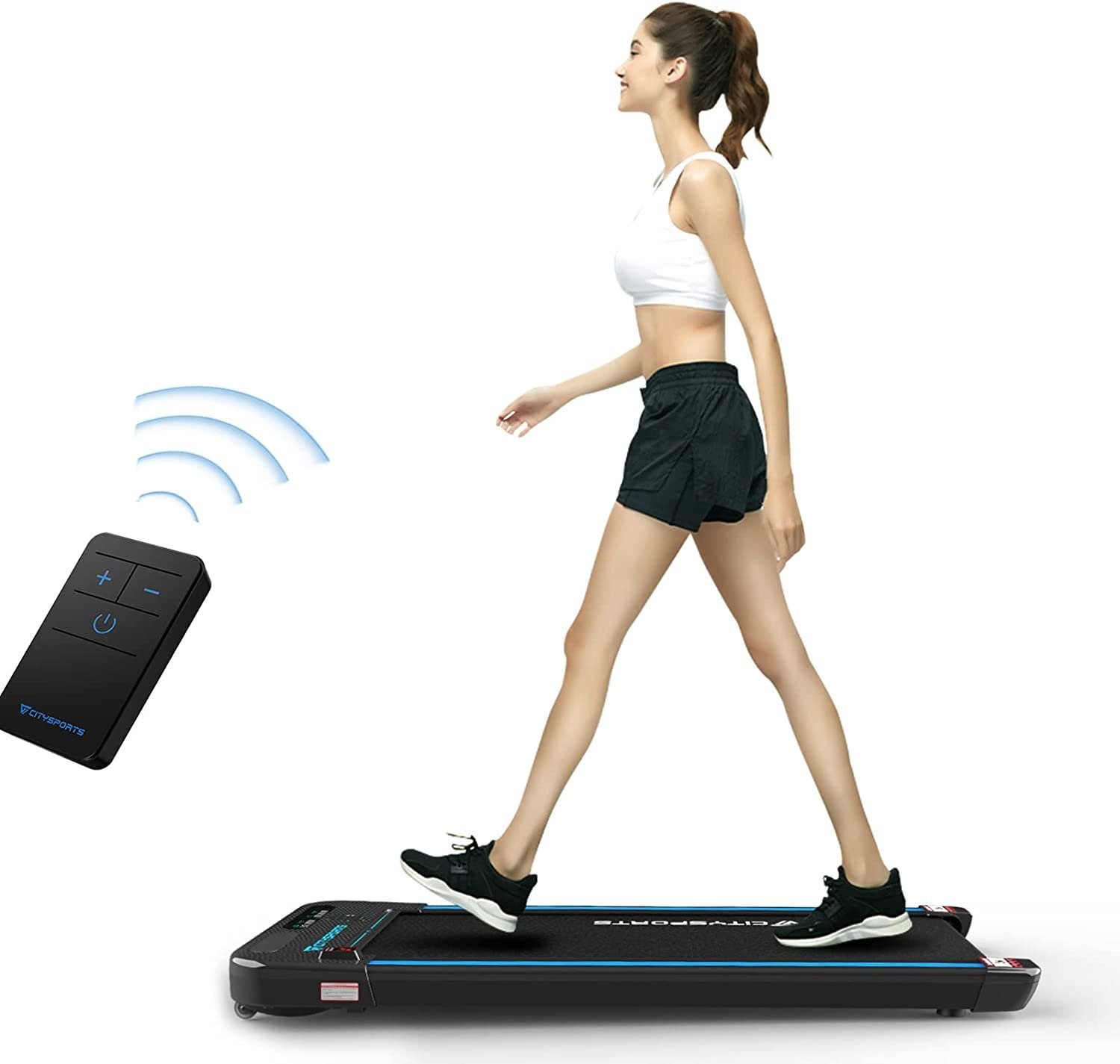 CITYSPORTS Laufband WP2/3, 440W 1-6km/h laufband treadmill mit Remote