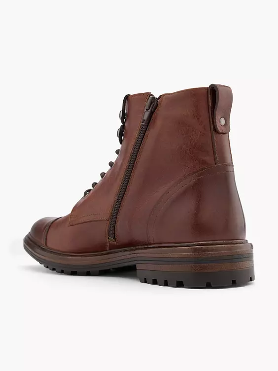AM SHOE Leder Schnürboots