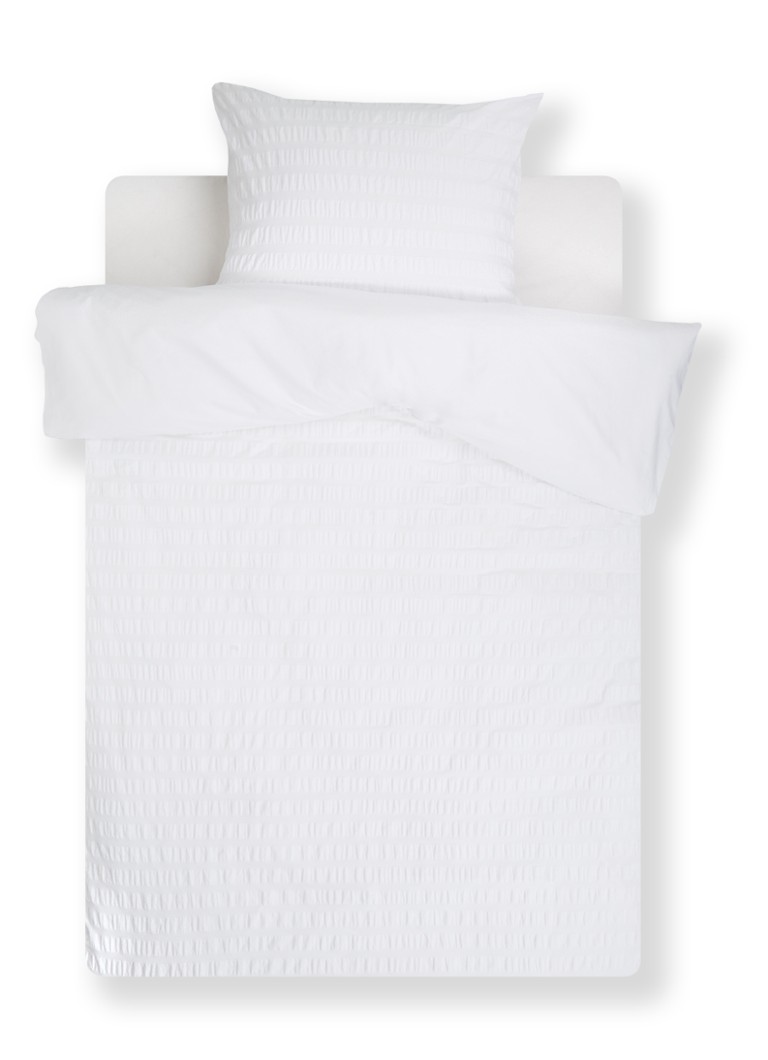 de Bijenkorf Home Organic Seersucker textured organic cotton duvet cover set 200TC - includes pillowcases