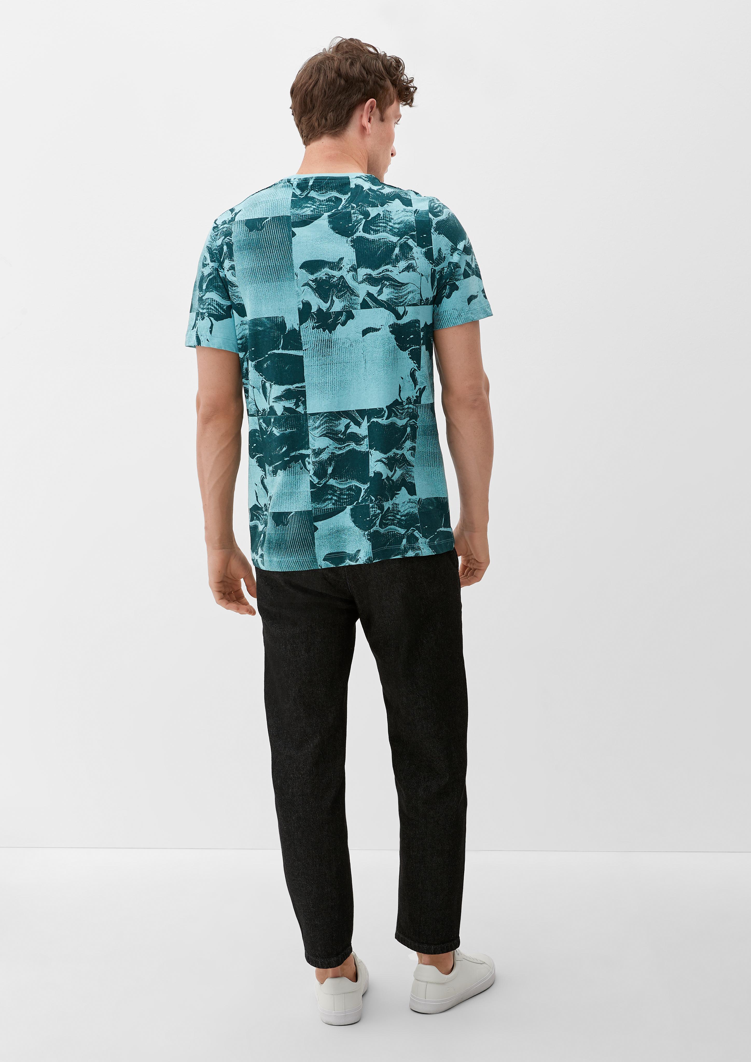 T-Shirt mit Alloverprint  2129839-61A9