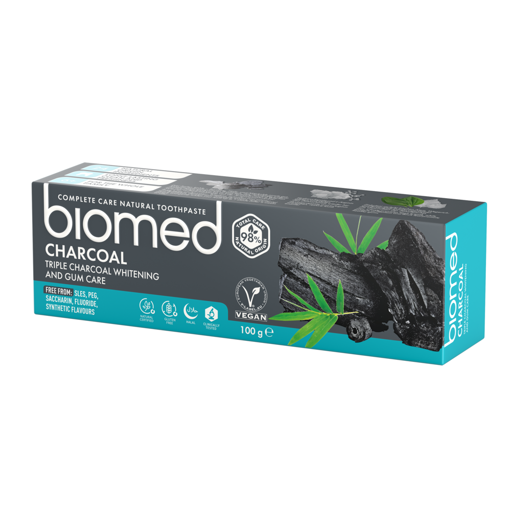 Biomed Zahnpasta Charcoal Aktivkohle 100 g
