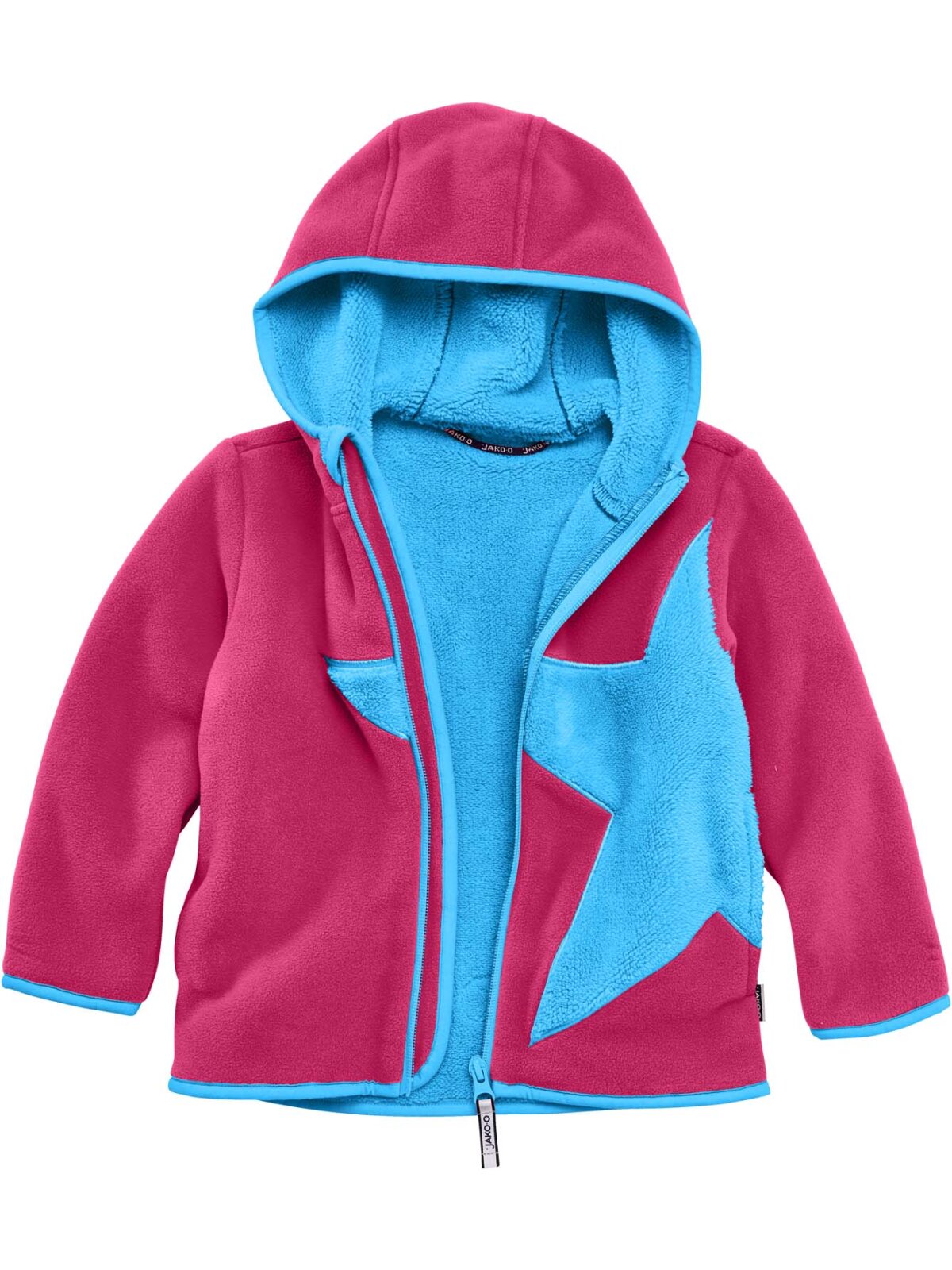 Kuschelfleece Jacke Stern, traube