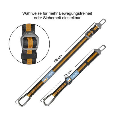 Kurgo Hundegurt fürs Auto, orange