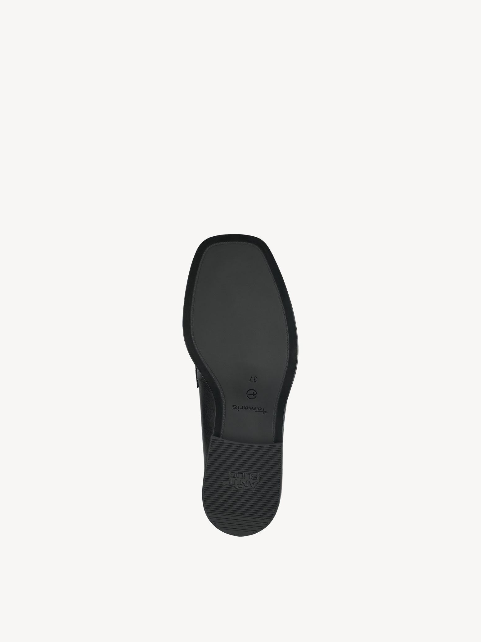 Slipper en cuir - noir