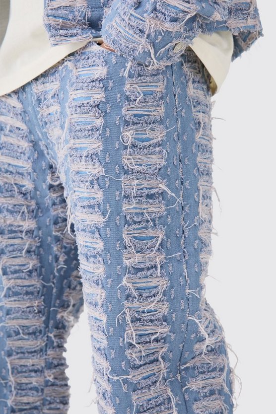 Lockere zerrissene Jeans