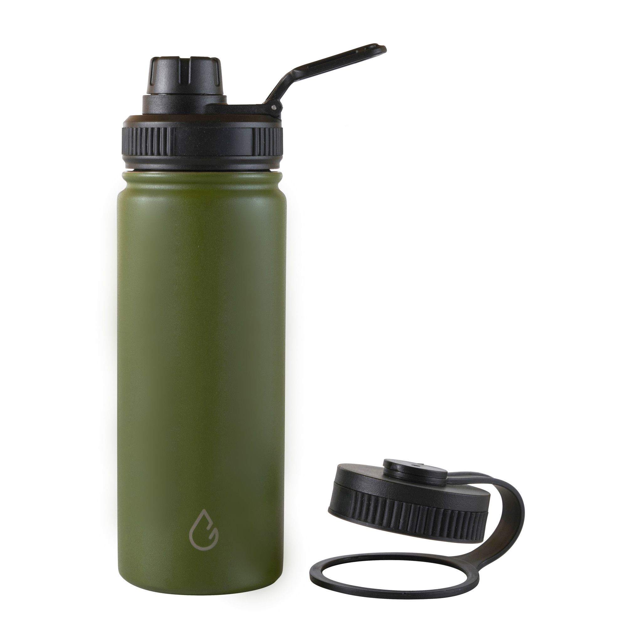 Wattamula PRO Öko Edelstahl 530-ml-Wasserflasche mit Ersatz-Sportverschluss