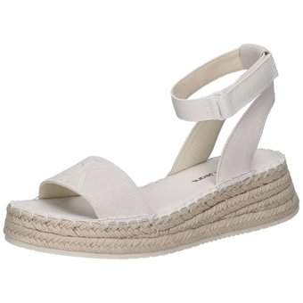Calvin Klein Sporty Wedge Rope Sandal in weiß