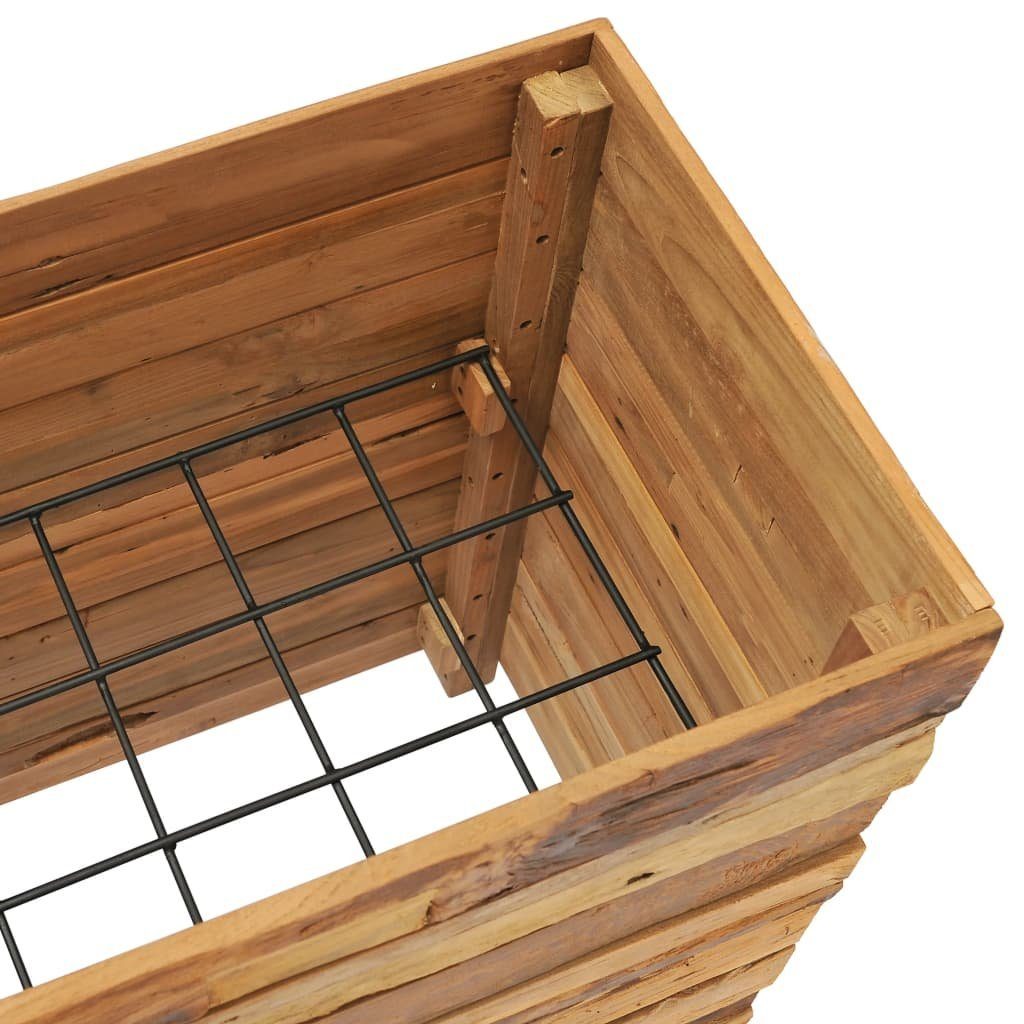 DOTMALL Hochbeet Hochbeet 100x40x72 cm Massivholz Teak und Stahl