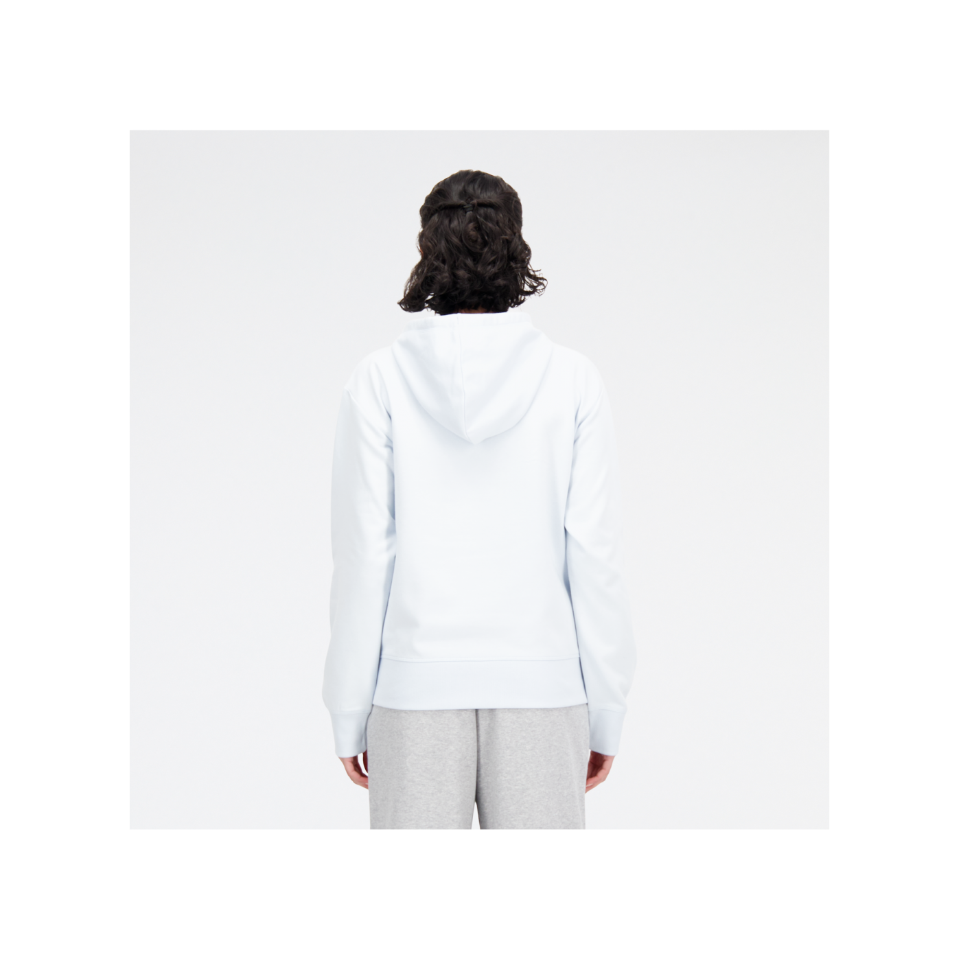New Balance Stacked Oversized Hoody Damen Blau