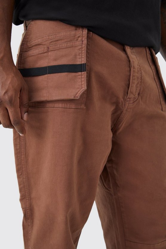 Plus Slim-Fit Cargo-Hose mit Detail