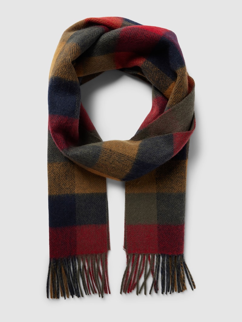Schal aus Wolle mit Tartan-Karo Modell 'LARGS' in grün