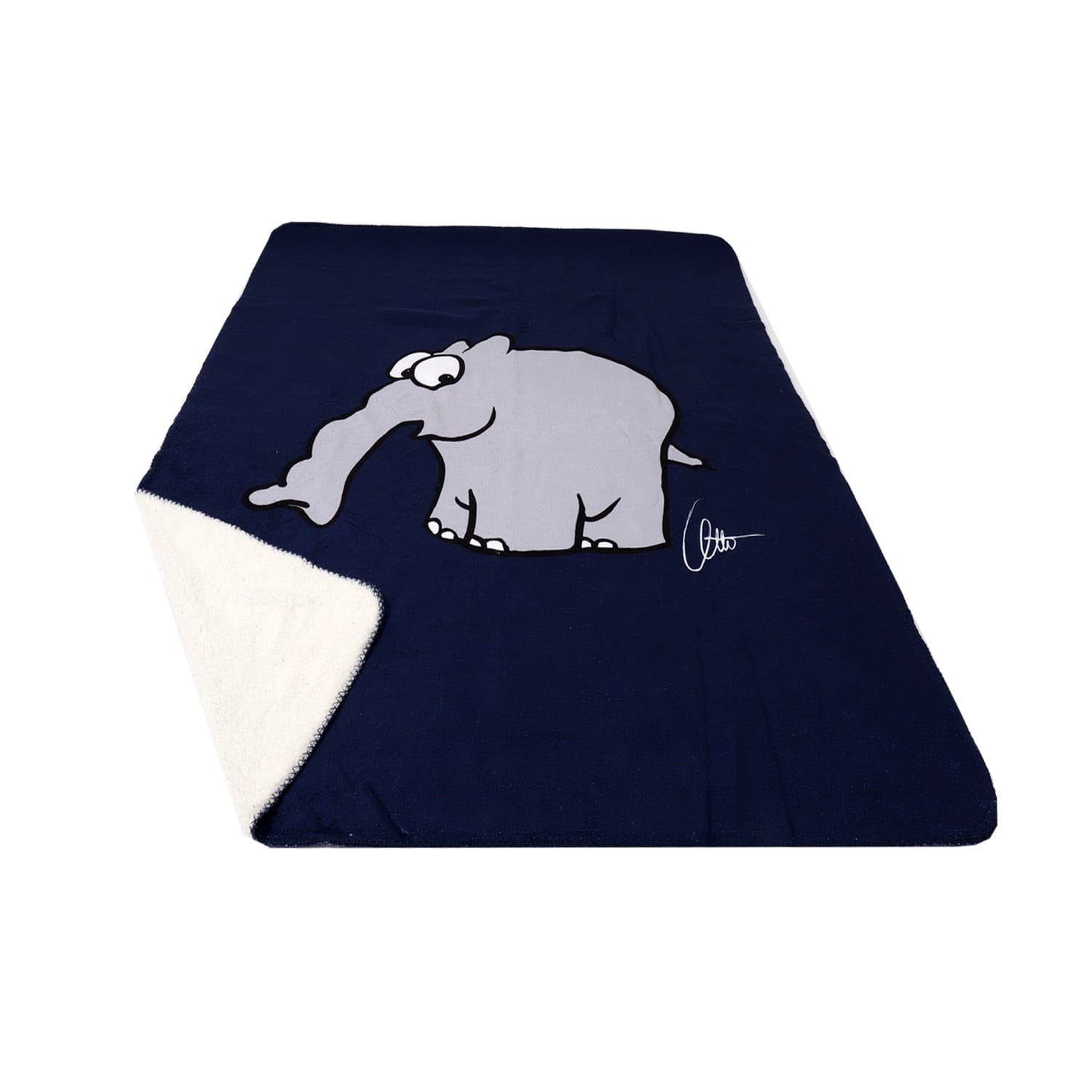 Ottifant Productions GmbH Kuscheltuch Kuscheldecke Picknick Fleecedecke Ottifant 150cm x 120cm by Otto Waalkes