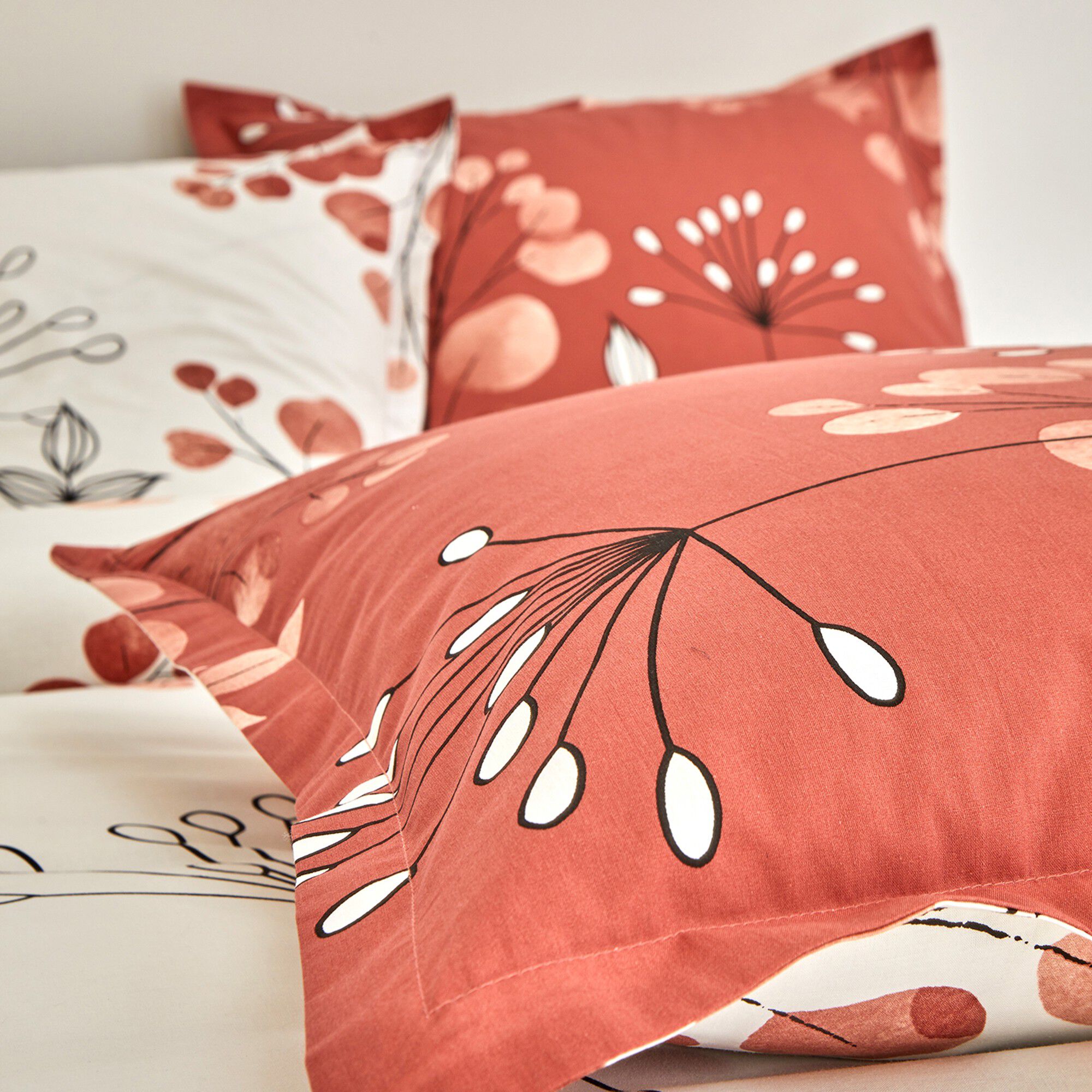 Linge de lit Danae en coton imprimé