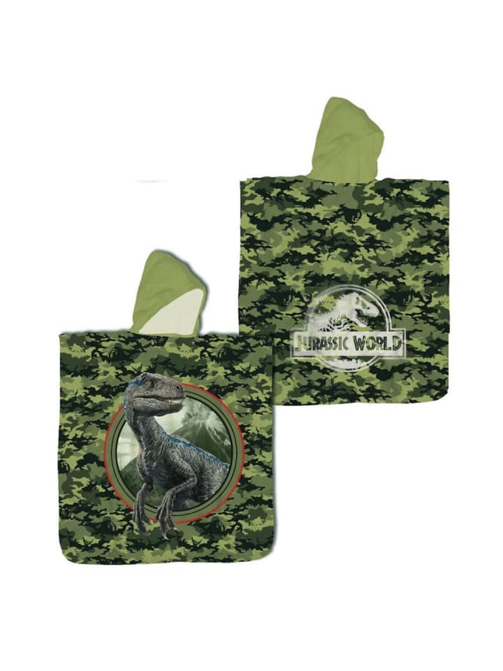 Jurassic World Badeponcho Jurassic World - (B) 60 cm x (L) 120 cm in Grün günstig kaufen 60 x 120 cm