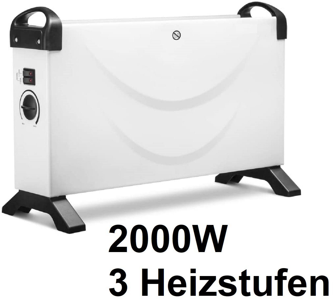 JUNG Konvektor HOTSE Heizung Elektro Mobil, Konvektor Konvektorheizung Elektroheizung, 2000 W, Energiesparend, Heizgerät, Elektrische Heizung Wohnzimmer Heizlüfter
