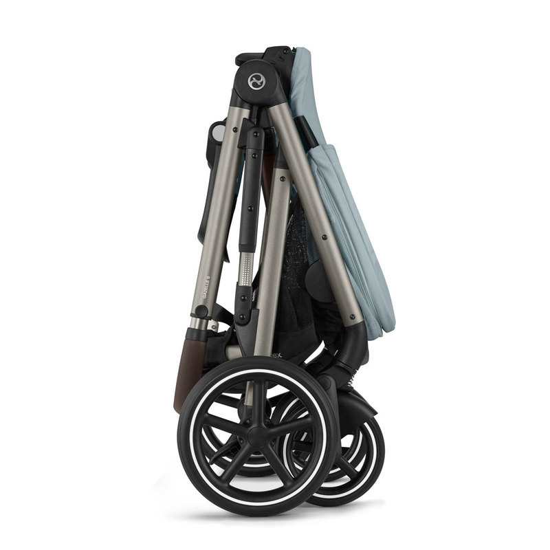 Poussette tout terrain Gazelle S sky blue chassis taupe Cybex
