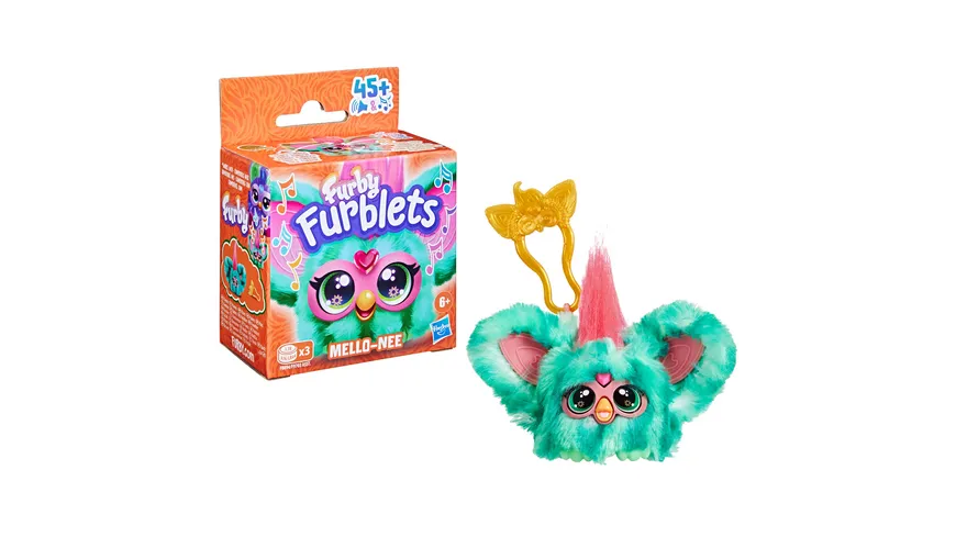 Hasbro - Furby Furblets Mini elektronisches Plüschspielzeug, 1 Stück, sortiert