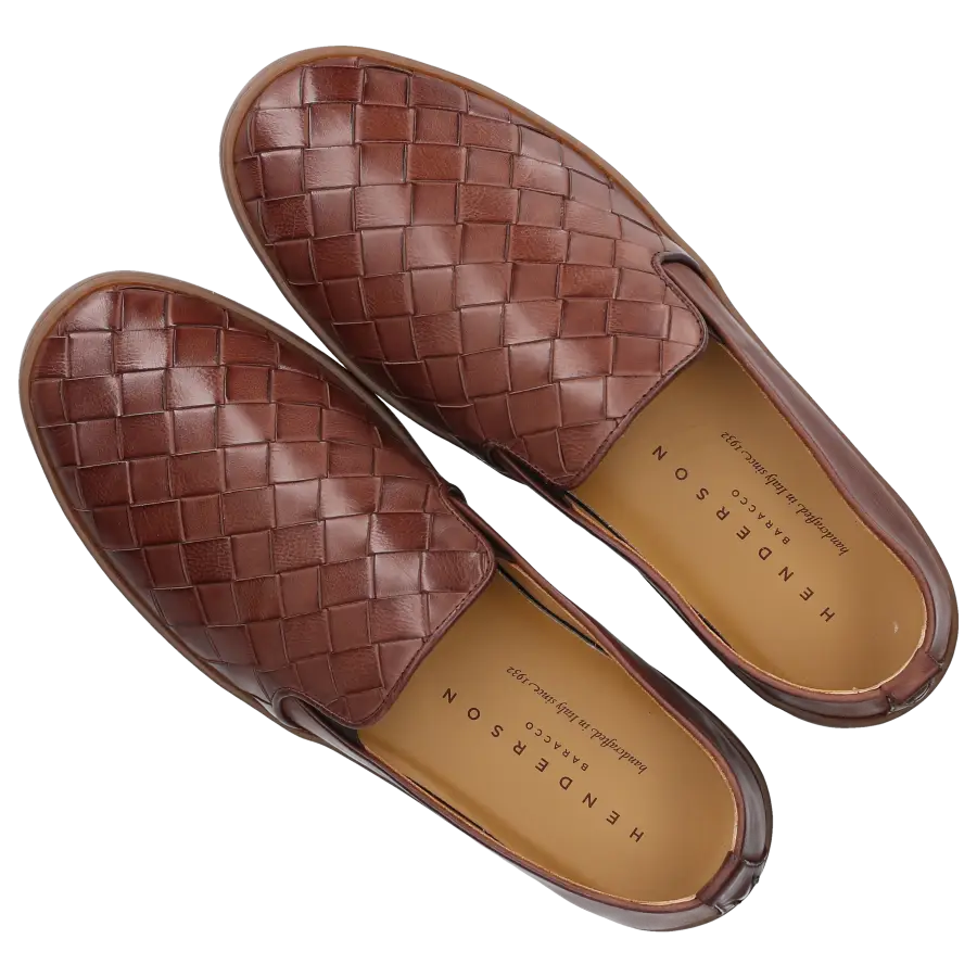 Henderson - Slipper ANTIPAROS Kalbsleder - braun