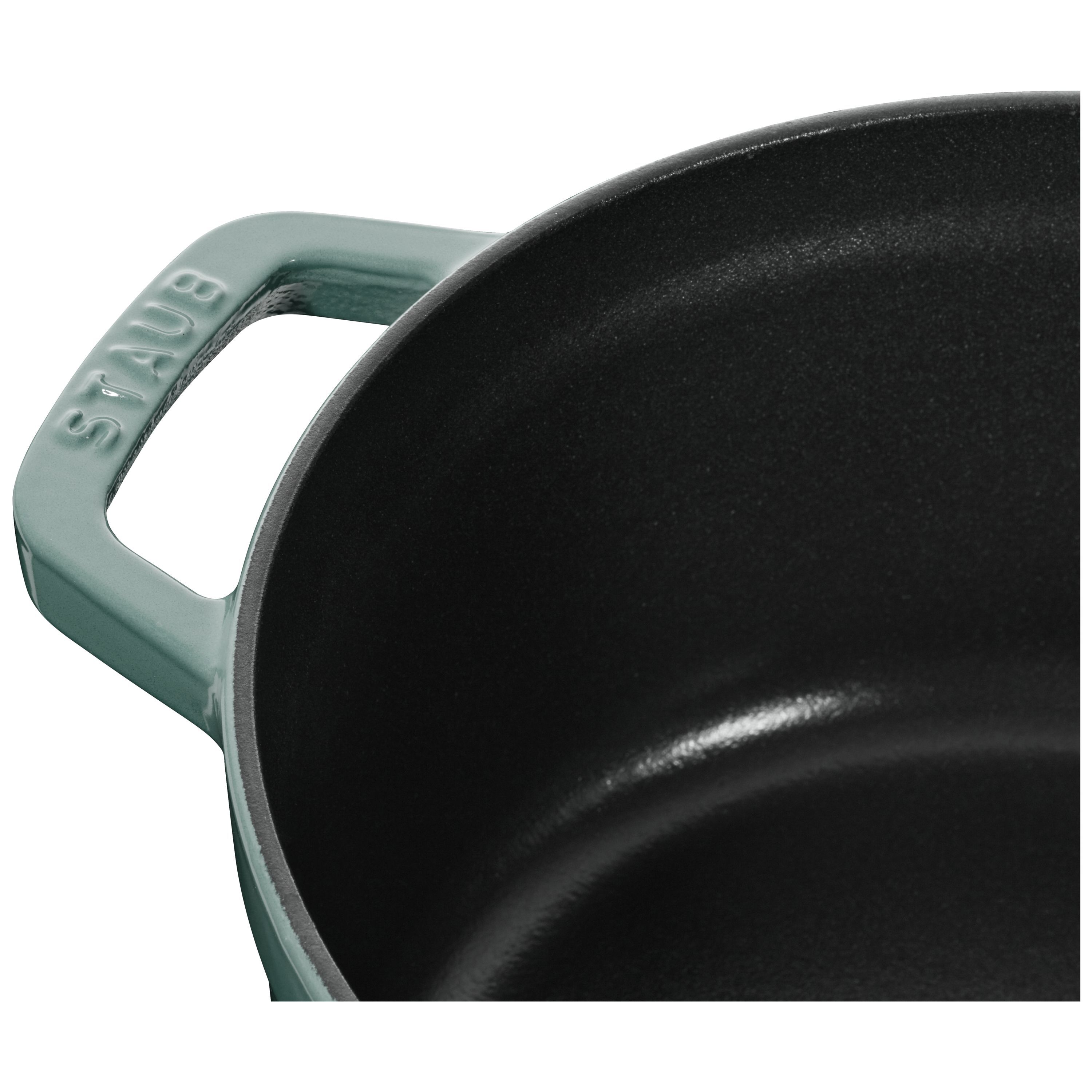 Cocotte 24 cm, rund, Eukalyptus, Gusseisen
