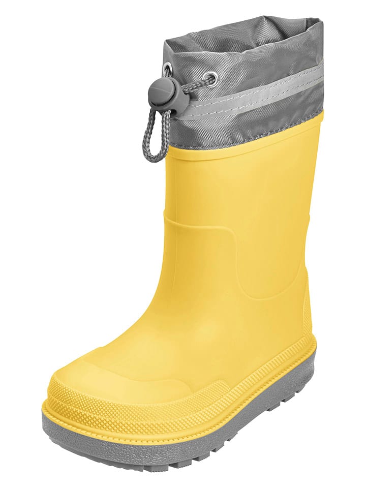 Playshoes Gummistiefel in Gelb/ Grau günstig kaufen