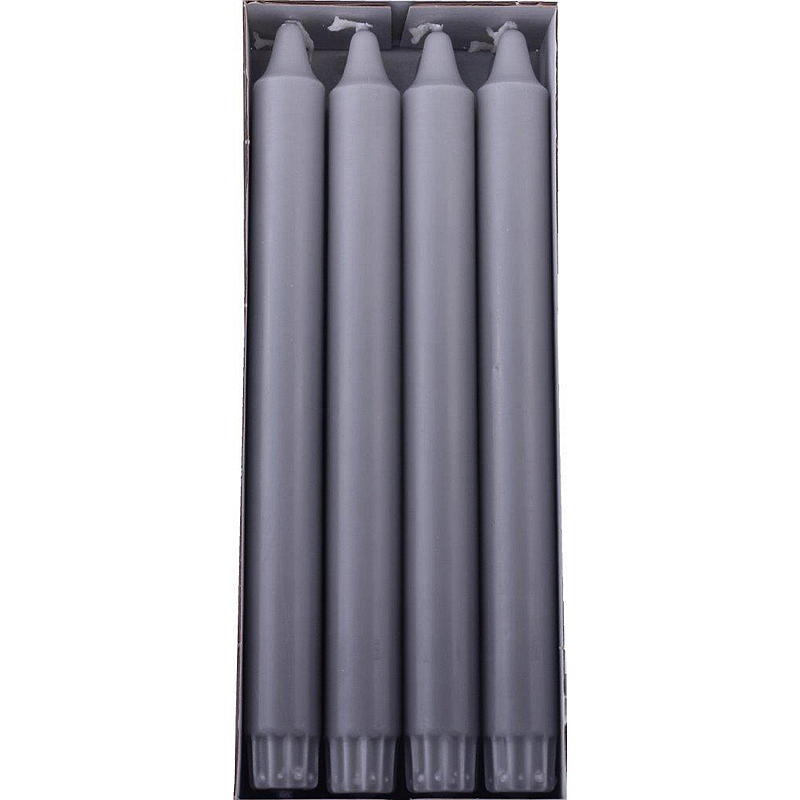 Vie Eco Kronelys 8-pk 24 cm eco grå