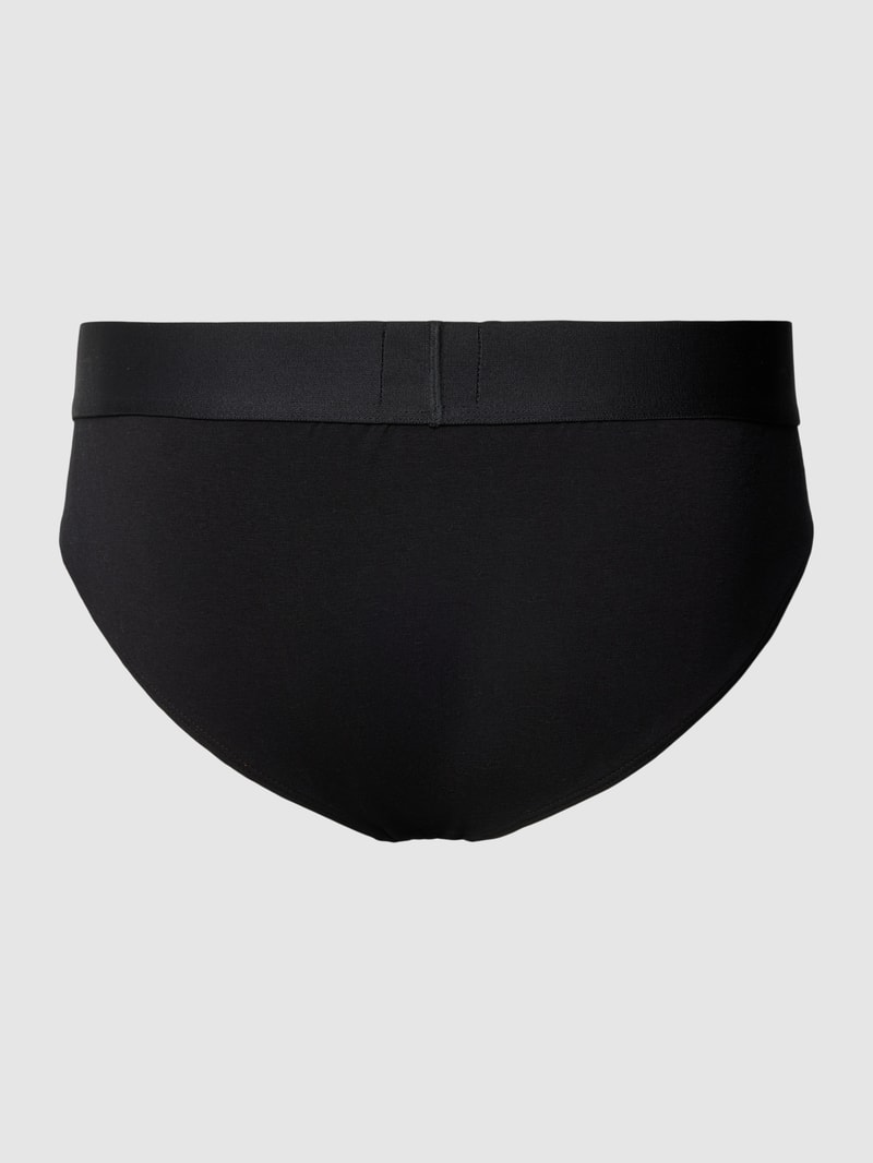 Slip mit Label-Print in schwarz
