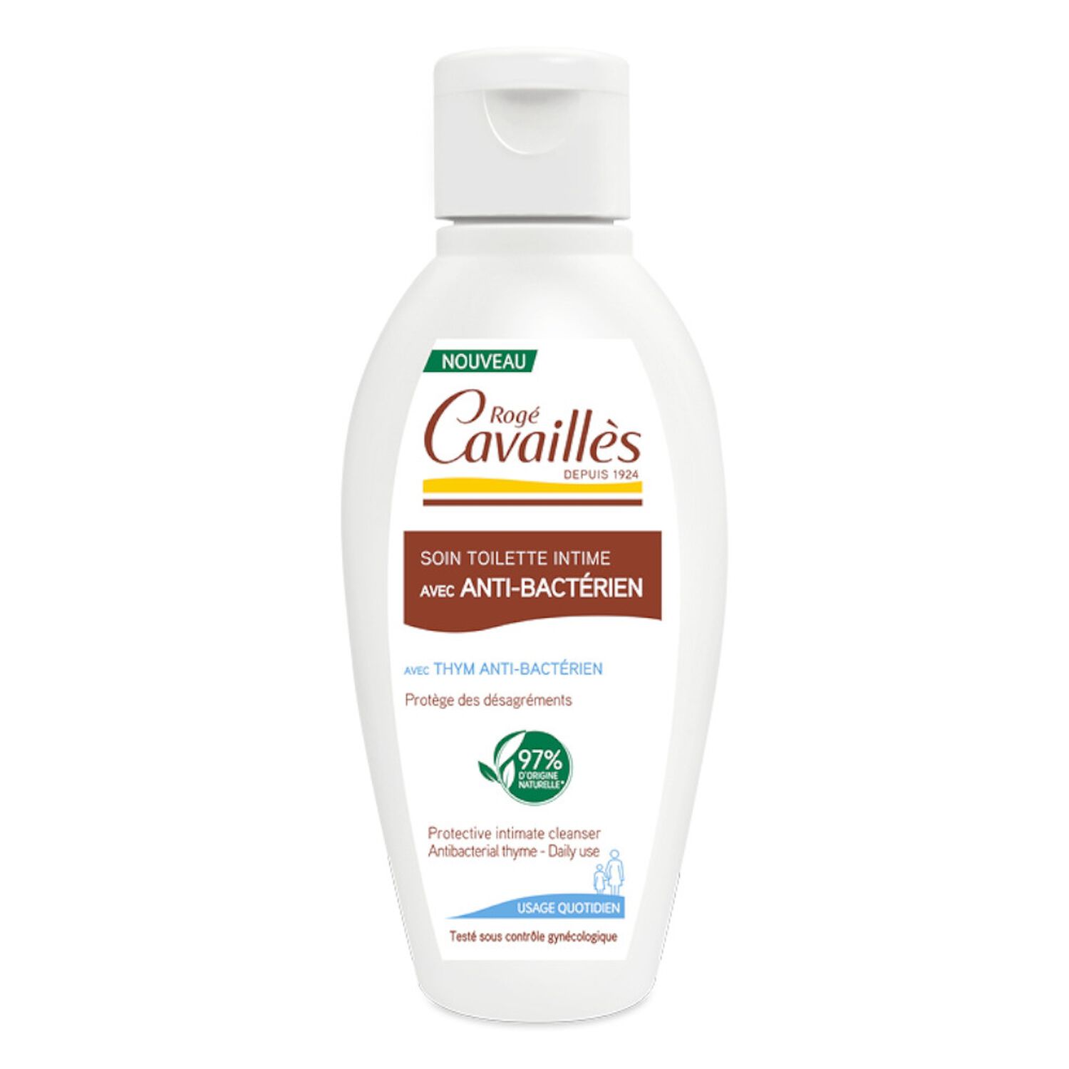 Cavaillès Soin Naturel Toilette Intime Gel Lavant Anti-Bactérien 2 x 250 ml
